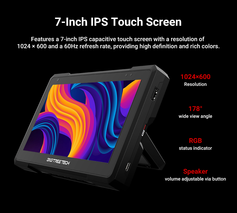 BIGTREETECH Pad 7 IPS Touch Sc - огляд і ціна Klipper Pad 7 Inch