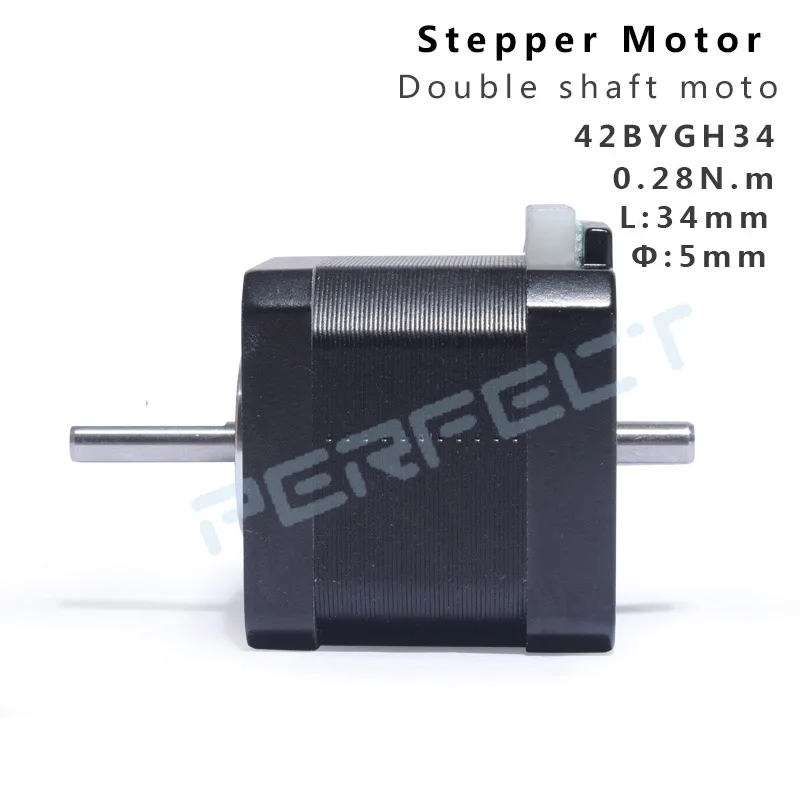 Double Shaft Motor 42BYGH34 Ne - огляд і ціна Closed Loop Stepper Motor Nema 17